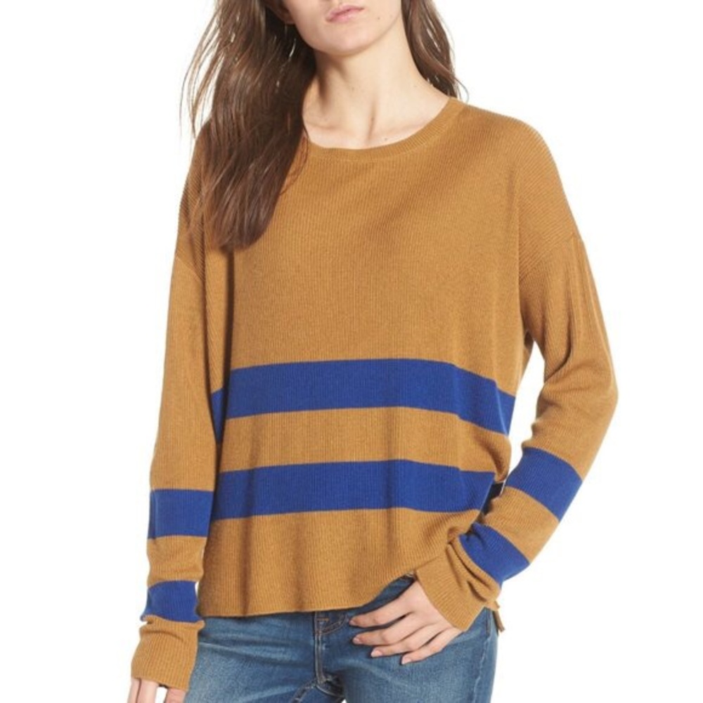BP. Sweater + Royal Blue Stripes